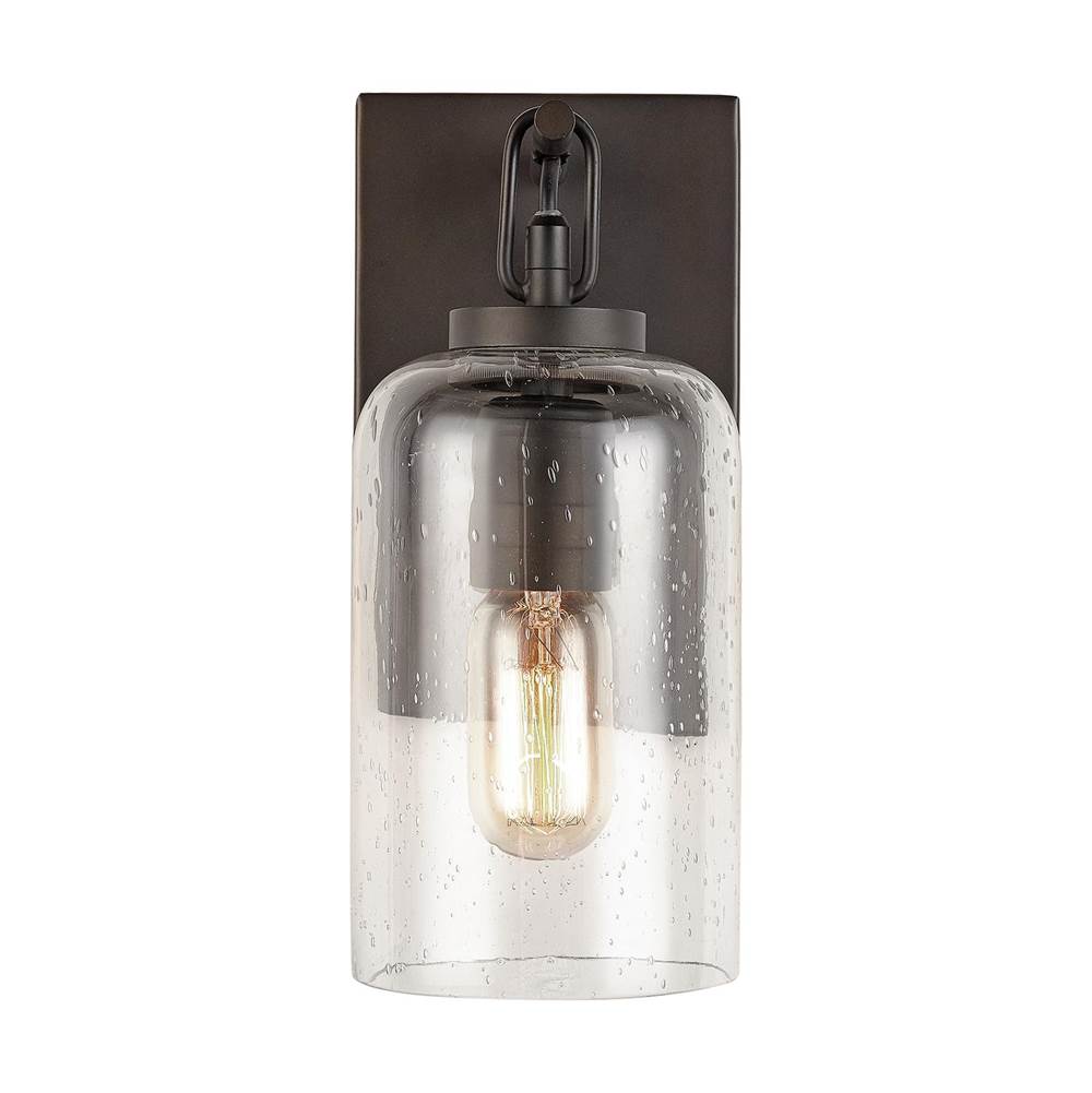 Capital Lighting 631311OB-464 Old Bronze 5'' W X 11'' H X 6'' E 1-light Clear Seeded Glass Sconce In Old Bronze Image 1