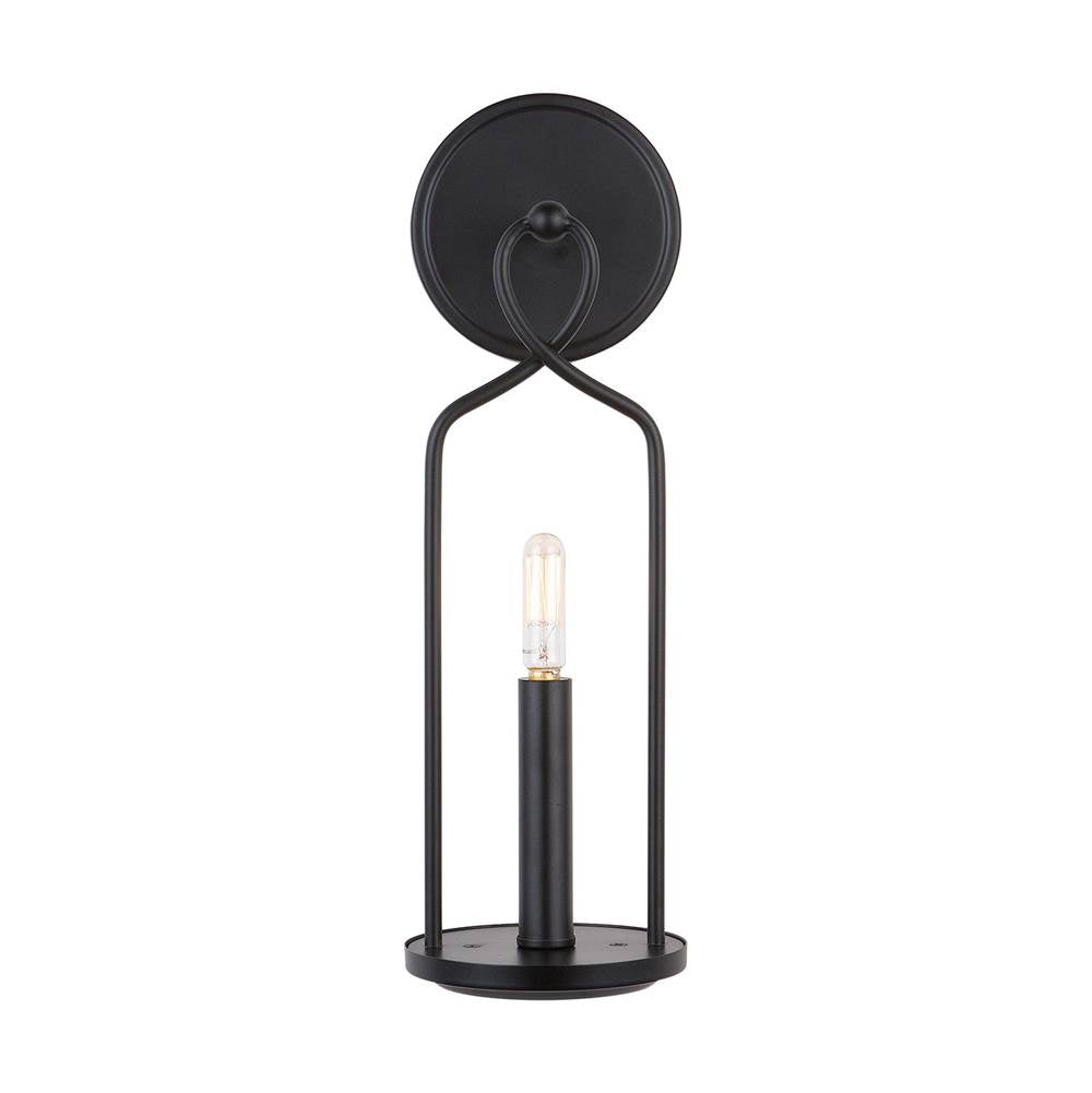 Capital Lighting 631611MB Matte Black 5'' W X 16'' H X 6'' E 1-light Sconce In Matte Black Image 1