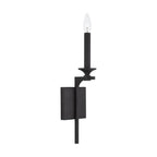 Capital Lighting 637311BI Black Iron 5'' W X 17'' H X 5'' E 1-light Sconce In Black Iron Image 1