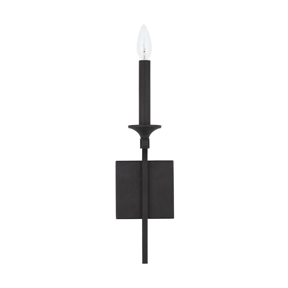 Capital Lighting 637311BI Black Iron 5'' W X 17'' H X 5'' E 1-light Sconce In Black Iron Image 4