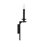 Capital Lighting 637311BI Black Iron 5'' W X 17'' H X 5'' E 1-light Sconce In Black Iron Image 2