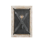 Capital Lighting 640411WN Brushed White Wash,Nordic Iron 8'' W X 12'' H X 4'' E 1-light Sconce In Brushed White Wash Wood And Nordic Iron - Ada Compliant Image 3