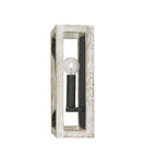 Capital Lighting 640411WN Brushed White Wash,Nordic Iron 8'' W X 12'' H X 4'' E 1-light Sconce In Brushed White Wash Wood And Nordic Iron - Ada Compliant Image 2