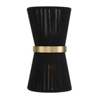 Capital Lighting 641221KP Black Rope,Patinaed Brass 8.75''w X 16''h 2-light Sconce In Handwrapped Black Rope String And Hand-distressed Patinaed Brass Image 3