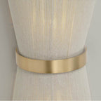Capital Lighting 641221NP Bleached Natural Rope,Patinaed Brass 8.75''w X 16''h 2-light Sconce In Handwrapped Bleached Natural Rope String And Hand-distressed Patinaed Brass Image 5