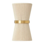 Capital Lighting 641221NP Bleached Natural Rope,Patinaed Brass 8.75''w X 16''h 2-light Sconce In Handwrapped Bleached Natural Rope String And Hand-distressed Patinaed Brass Image 3