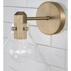 Capital Lighting 645811AD-528 Aged Brass 8'' W X 9'' H 1-light Sconce In Aged Brass With Clear Glass Image 3