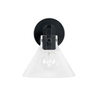 Capital Lighting Greer 8'' W X 9'' H 1-light Sconce In Aged Brass With Clear Glass