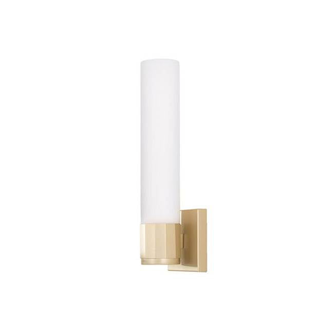 Capital Lighting 646211SF Soft Gold 5'' W X 17'' H 1-light Sconce In Soft Gold With 3'' W Soft White Glass Image 1