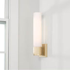 Capital Lighting 646211SF Soft Gold 5'' W X 17'' H 1-light Sconce In Soft Gold With 3'' W Soft White Glass Image 2