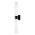 Capital Lighting 646221MB Matte Black 5''w X 29''h 2-light Dual Sconce In Matte Black With Soft White Glass Image 1