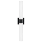 Capital Lighting 646221MB Matte Black 5''w X 29''h 2-light Dual Sconce In Matte Black With Soft White Glass Image 5