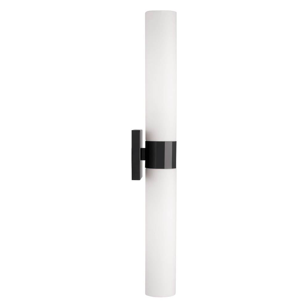 Capital Lighting 646221MB Matte Black 5''w X 29''h 2-light Dual Sconce In Matte Black With Soft White Glass Image 4