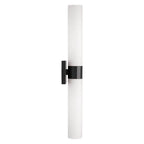 Capital Lighting 646221MB Matte Black 5''w X 29''h 2-light Dual Sconce In Matte Black With Soft White Glass Image 4