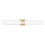 Capital Lighting Sutton 5''w X 29''h 2-light Dual Sconce In Matte Black With Soft White Glass