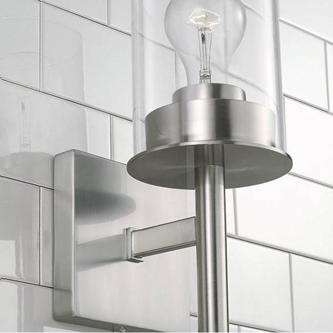 Capital Lighting 646811BN-532 Brushed Nickel 5'' W X 13'' H 1-light Sconce In Brushed Nickel With Clear Glass Image 3