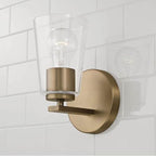 Capital Lighting 648611AD-537 Aged Brass 5''w X 8.5''h 1-light Sconce In Aged Brass With Clear Glass Image 4