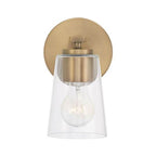 Capital Lighting 648611AD-537 Aged Brass 5''w X 8.5''h 1-light Sconce In Aged Brass With Clear Glass Image 3