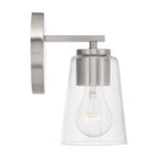 Capital Lighting 648611BN-537 Brushed Nickel 5''w X 8.5''h 1-light Sconce In Brushed Nickel With Clear Glass Image 2
