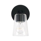 Capital Lighting 648611MB-537 Matte Black 5''w X 8.5''h 1-light Sconce In Matte Black With Clear Glass Image 3
