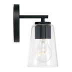 Capital Lighting 648611MB-537 Matte Black 5''w X 8.5''h 1-light Sconce In Matte Black With Clear Glass Image 2
