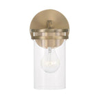 Capital Lighting 648711AD-539 Aged Brass 5''w X 9.75''h 1-light Sconce In Aged Brass With Clear Glass Image 3