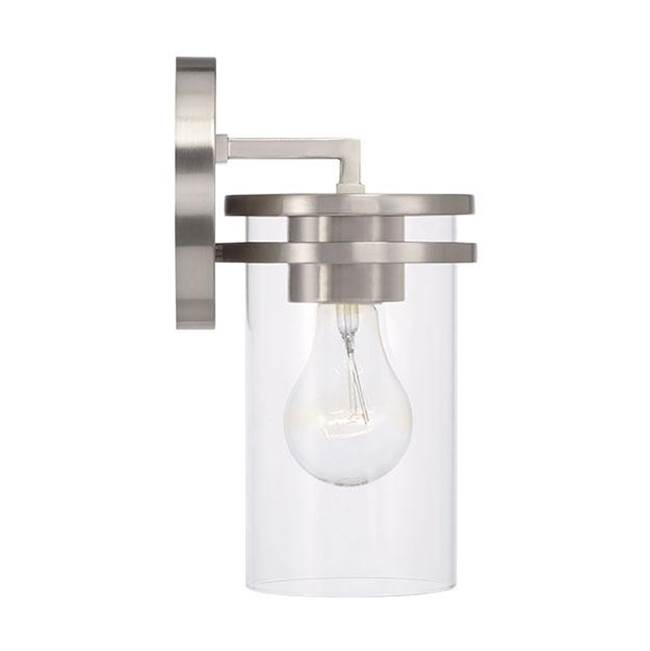 Capital Lighting 648711BN-539 Brushed Nickel 5''w X 9.75''h 1-light Sconce In Brushed Nickel With Clear Glass Image 2