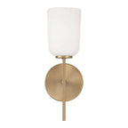 Capital Lighting 648811AD-542 Aged Brass 5''w X 14''h 1-light Sconce In Aged Brass With Soft White Glass Image 3