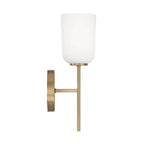 Capital Lighting 648811AD-542 Aged Brass 5''w X 14''h 1-light Sconce In Aged Brass With Soft White Glass Image 2