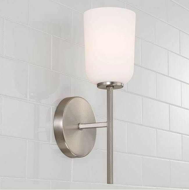 Capital Lighting 648811BN-542 Brushed Nickel 5''w X 14''h 1-light Sconce In Brushed Nickel With Soft White Glass Image 4