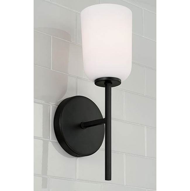 Capital Lighting Lawson 5''w X 14''h 1-light Sconce In Aged Brass With Soft White Glass
