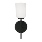 Capital Lighting 648811MB-542 Matte Black 5''w X 14''h 1-light Sconce In Matte Black With Soft White Glass Image 3