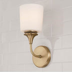 Capital Lighting 648911AD-541 Aged Brass 5.5''w X 13.75''h 1-light Sconce In Aged Brass With Soft White Glass Image 4