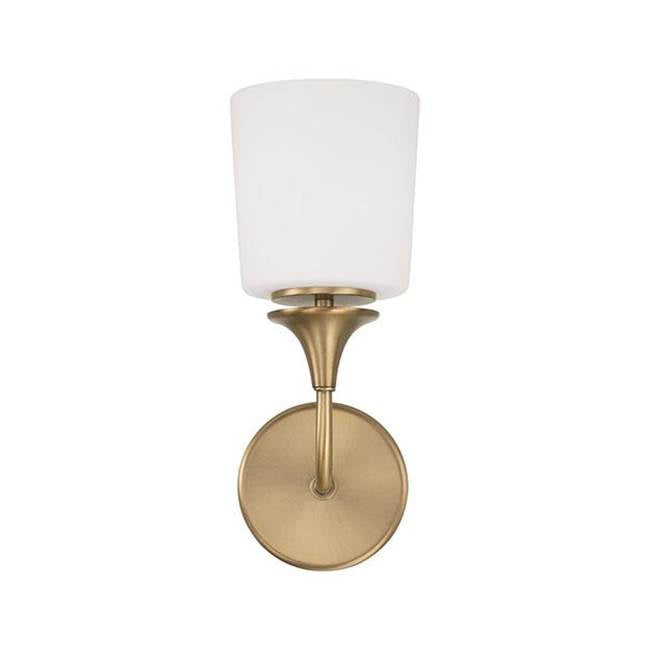 Capital Lighting 648911AD-541 Aged Brass 5.5''w X 13.75''h 1-light Sconce In Aged Brass With Soft White Glass Image 3