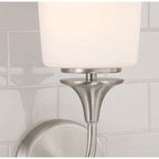 Capital Lighting Presley 5.5''w X 13.75''h 1-light Sconce In Aged Brass With Soft White Glass