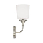 Capital Lighting 648911BN-541 Brushed Nickel 5.5''w X 13.75''h 1-light Sconce In Brushed Nickel With Soft White Glass Image 2