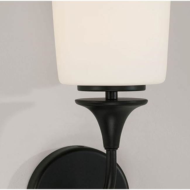 Capital Lighting Presley 5.5''w X 13.75''h 1-light Sconce In Aged Brass With Soft White Glass