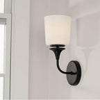 Capital Lighting 648911MB-541 Matte Black 5.5''w X 13.75''h 1-light Sconce In Matte Black With Soft White Glass Image 4