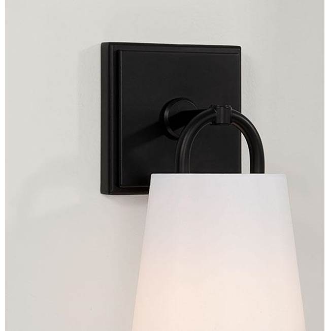 Capital Lighting Brody 6''w X 11''h 1-light Sconce In Aged Brass With White Fabric Shade
