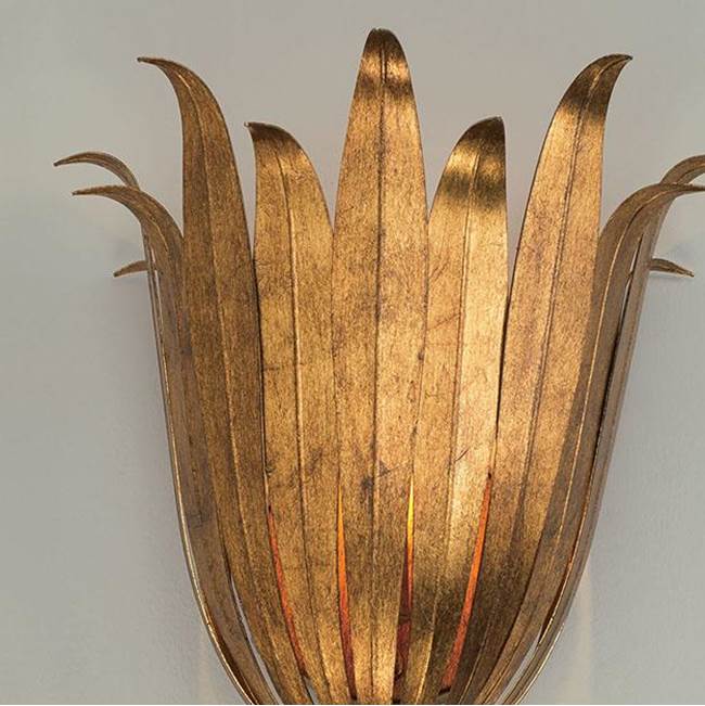 Capital Lighting Eden 13''w X 13.75''h 1-light Botanical Sconce In Antique Gold