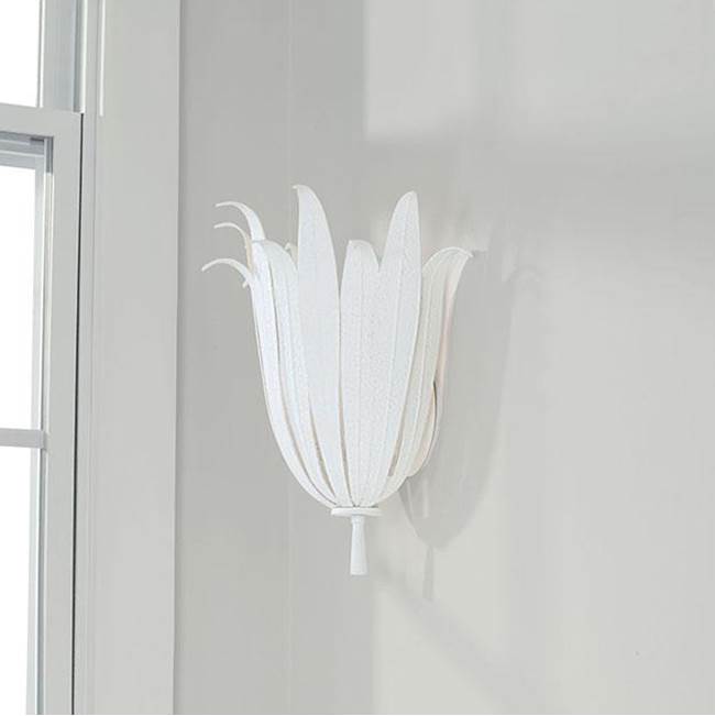 Capital Lighting 649511XW Textured White 13''w X 13.75''h 1-light Botanical Sconce In Textured White Image 4
