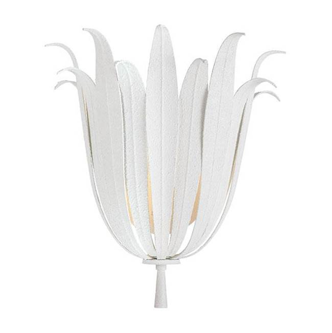 Capital Lighting 649511XW Textured White 13''w X 13.75''h 1-light Botanical Sconce In Textured White Image 3