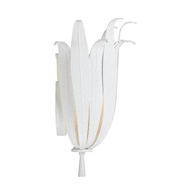 Capital Lighting 649511XW Textured White 13''w X 13.75''h 1-light Botanical Sconce In Textured White Image 2