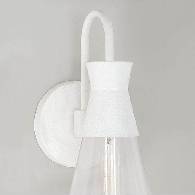 Capital Lighting Paloma 7.25''w X 16.25''h 1-light Sconce In Textured Black With Clear Glass