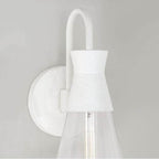 Capital Lighting Paloma 7.25''w X 16.25''h 1-light Sconce In Textured Black With Clear Glass