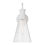 Capital Lighting 650311XW Textured White 7.25''w X 16.25''h 1-light Sconce In Textured White With Clear Glass Image 3