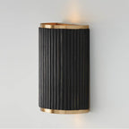 Capital Lighting 650721KR Black Stain,Matte Brass 7.50''w X 12''h 2-light Sconce In Matte Brass And Handcrafted Mango Wood In Black Stain Image 5