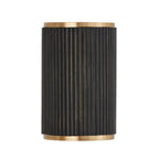 Capital Lighting 650721KR Black Stain,Matte Brass 7.50''w X 12''h 2-light Sconce In Matte Brass And Handcrafted Mango Wood In Black Stain Image 4