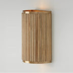 Capital Lighting 650721WS White Wash,Matte Brass 7.50''w X 12''h 2-light Sconce In Matte Brass And Handcrafted Mango Wood In White Wash Image 5