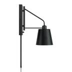 Capital Lighting 651311MB Matte Black 6.75''w X 24.50''h 1-light Modern Metal Sconce In Matte Black With White Interior Image 4